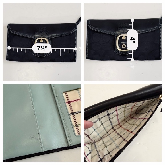 🐝 Coach Signature Bleecker Bag Black
F0794-11434 and Wallet Braided Leather - Picture 6 of 16